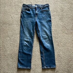 Pilcro Blue Denim Mid-Rise Cropped Jean